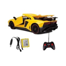 Lamborghini Aventador Uzak. Kumandalı Araba, Sarı, Kırmızı, Turuncu Şarjlı, Er-lm20 Turuncu