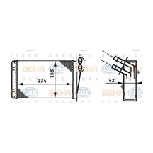 Mahle-knecht-behr Ah73000s Kalorifer Radyatörü Clio Iı Kangoo 98 7701044790