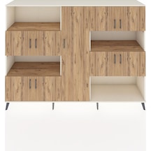 Hyperion Dolap 10 Raflı 9 Kapaklı 220x44x163 Aytaşı-çam Atlas Çam - Aytası