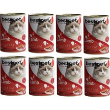 Bestpet Kuzu Etli Konserve Yetişkin Kedi Maması 12 x 400 G