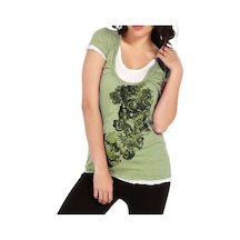Bulalgiy Kadın Kiwi Trend T-Shirt - Bga106702 Yeşil