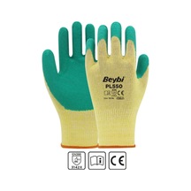 Pl550 Polyester Örme Lateks Işçi Eldiveni 10 Numara 3 Çift