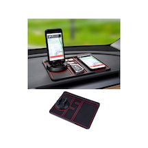 4'ü 1 Arada Araba İçin Kaymaz Telefon Pedi, 2023 Karanlıkta Yeni Havalı Parlayan Araba Gösterge Paneli Telefon Paspası Geçici Otopark Kartı Plaka Ve Aromaterapi İle, Sarsıntı Önleyici Ped Evrensel 2 Mixed