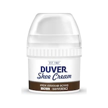 Duver Kendiliğinden Parlaklık Sağlayan Kahverengi Krem 60 Ml Ayakkabı Boyası Kahverengi