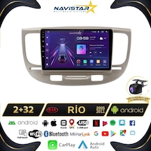Kia Rio2 2005-2011 Model 2+32gb Android 13 Kablosuz Carplay Navi