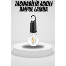 Tnabilir - 364 - Askılı Ampul Kamp Lambası Askılı Type-c Şarjlı - Aconcept - Bahçe Lambası