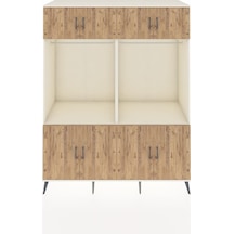 Kronos Gardrop 10 Raflı 8 Kapaklı 2 Askılı 176x59x221 Aytaşı-çam/aytaşı Çam/aytaşı