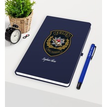 Kişiye Özel Polis Özel Harekat Temalı Lacivert Defter Kalem Seti Lacivert