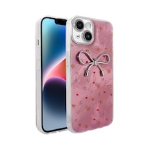 Apple Uyumlu iPhone 15 Kılıf Kamera Korumalı Figürlü Zore Ponti Silikon Kapak - Açık Pembe AÇIK PEMBE