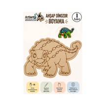 Ahşap Boyama Dinozorlar 1 Adet 10x15 Dinazor Boyama Figürü Etkinlik Çocuk Gelişim Motor Beceri Anasınıfı Kreş
