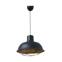 Rys Retro Metal Siyah Dekoratif Kafesli Siyah Içi Gold Kafe Mutfa (536633210)