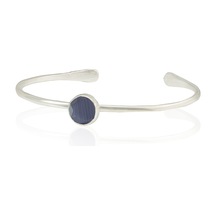 Kadir Jewellery Zirkon Taşlı Ayarlanabilir 925 Ayar Gümüş Kaplama Bilezik Mor