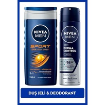 Men Erkek Sprey Deodorant Derma Control Clinical 150ml Ve Sport Duş Jeli 250ml, Bakım Seti 20'li Pa Diğer