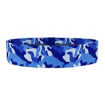 Açık Mavi Kamuflaj Direnç Bantları Spor Kaymaz Squat Kalça Eğitim Örgülü Elastik Bant Genişletici Fitness Uyluk Yoga Egzersiz M Çok Renkli