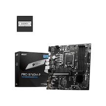 MSI Pro B760M-P Intel B760 6800 MHz (OC) DDR5 Soket 1700 mATX Anakart