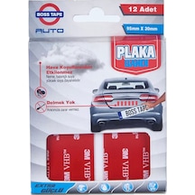 Boss Tape 0134 Çift Taraflı Oto Plaka Montaj Bandı 95mmx30mm 12li Blister