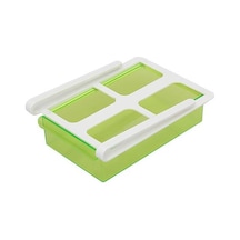 Buzdolabı Organizatörü Yeniden Kullanılabilir Plastik Buzdolabı Konteyner Çekmeceleri 4 Bölmeler Okul Ve İş İçin Sızıntılı Gıda Yemeği Şişeler, Kavanozlar & Amp Kutular -