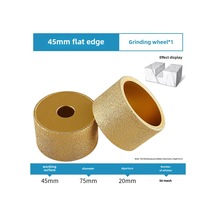 Mufunye Mermer, Kireçtaşı, Seramik Taşlarda Kullanım İçin 45mm Kalınlıkta Kesme Ve Taşlama Aracı - Direk Kenarlı Sinterli Elmas Taşlama Diski