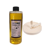 250ml Sarı Kandil Yağı Kokusz Dumansız Iç Mekan Gaz Lambası Yakıt Sarı