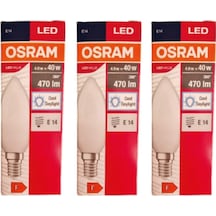 Led Value 4,9w 6500k Beyaz Işık 470lm E14 Mum 3 Lü Paket 3 Beyaz Işık E14 Mum Ampul 5 Watt Yok