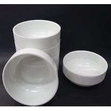 6 Adet Beyaz Melamin Derin Çorba Kasesi 12x5cm