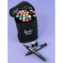 Touch Sketch Marker 24lü Çift Uçlu Marker Kalem Seti Çantalı