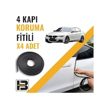 Bmw 3 Serisi F30 2012-2025 Kapı Koruma Fitili-4 Kapı-siyah-bm2358
