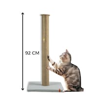 90 Cm Büyük Kedi Tırmalam Tahtası Minder Yüzey Gri