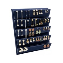 Süet Kumaş 20/16 Cm Lacivert Renk Ayaklı Küpe Standı