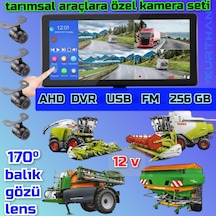 10.36'' Dokunmatik 4k Video Müzik Dvr Ekran 4 Ad 170' Kamera Seti