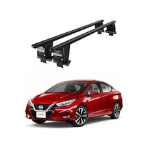 Royal Nissan Note / Versa 2013 Ve Sonrası Uyumlu Siyah Kilitli Ara Atkı Port Bagaj Tavan Barı