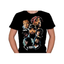 Rap Rapstar's Eminem 2pac Biggie Tişört Unisex T-shirt 001