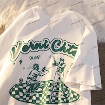 Adrift Y2k Unisex Harajuka Anime Retro Kawai Kuromi T-shirt Kod Rertr Tarzsokak 6674 Beyaz