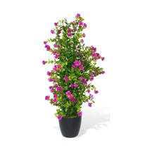 Nettenevime Yapay Çiçek Siyah Saksıda Lila Mineli Şimşir Ağacı 55cm Diğer