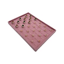 Yüzük Tablası Tırnaklı Süet Pembe