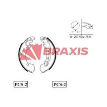 Nissan Micra K12 Arka Fren Balatasi 2003-2011 Braxıs Ac0087