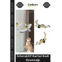 Petshop Hareketli Kanatlı Pilli Avlanma İçgüdüsü Destekleyen Egzersiz İnteraktif Kartal Kedi Oyunca
