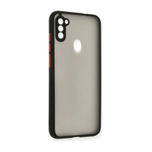 Samsung Galaxy A11 Kılıf Montreal Silikon Kapak - Siyah 0.2M-Çok Renkli