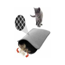 Tineke Elekli Kedi Tuvalet Önü Paspası Kedi Paspası Gri 60x42 Cm
