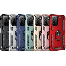 Xiaomi Redmi K40 Kılıf Yüzüklü Zırh Tank Vega