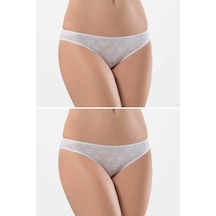 Türen Kadın Jakarlı 2li Pamuklu Bikini Külot 001