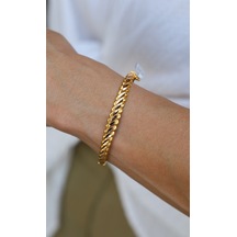 14 Ayar Altın Burma Kelepçe 3160 Sarı Altın