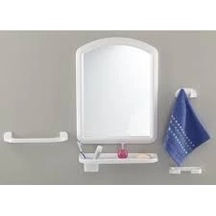 Beyaz Orta Ayna Seti 5365 Çok Renkli