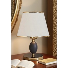 Beyaz Şapkalı Yumurta Gövde Masa Lambası Gece Lambası Dekoratif Abajur Beyaz