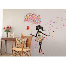 Home Accessories Çocuk Ve Bebek Ev Odası Pvc Ev Dekor Kreş Balerin Kız Sihirli 3d Kelebekler Duvar Sticker Çok Renkli