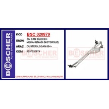 Bsc 020879 Ön Cam Silecek Mekanizması Motorsuz Duster-logan 05 3397020879 -