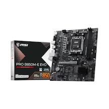 Mb Pro B850m-e Evo Am5 Ddr5 8200mhz Oc Hdmı Vga M.2 Usb 5gbs 2.5g Lan Matx