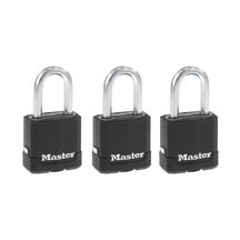 Master Lock M115xtrılf Magnum Ağır Hizmet Tipi Anahtarlı Dış Mekan Asma Kilit, 3'lü Paket Anahtarlı-aynı