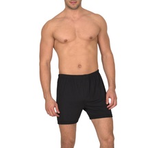 Erkek Siyah Süprem Boxer %100 Pamuklu 3 Lü Paket 130-3s Siyah