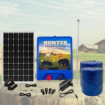 Hunter Ekonomik 1000mt Domuz - Ayı Kovucu Elektrikli Çit Sistemi Adaptörlü